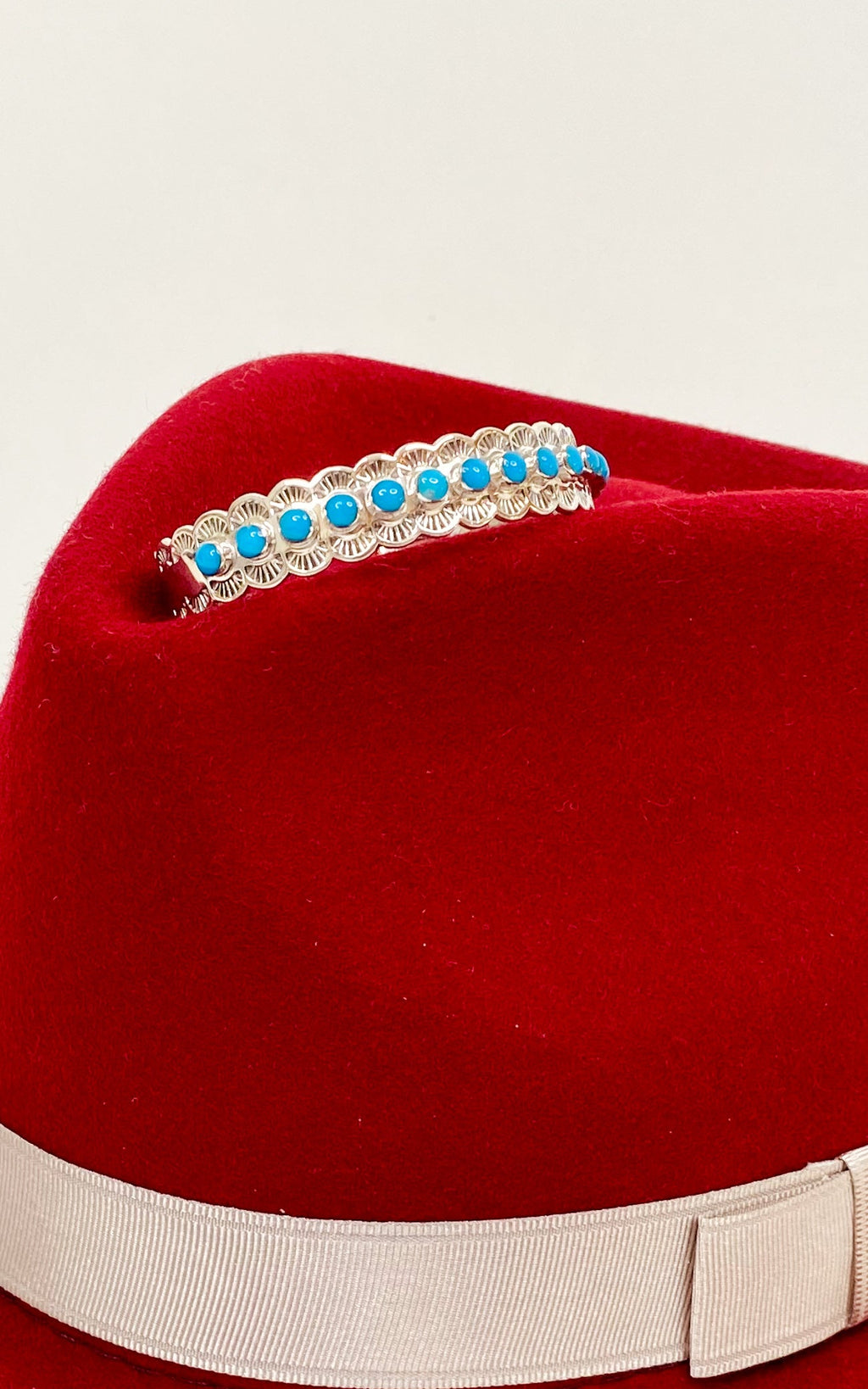 Scalloped Turquoise Cuff