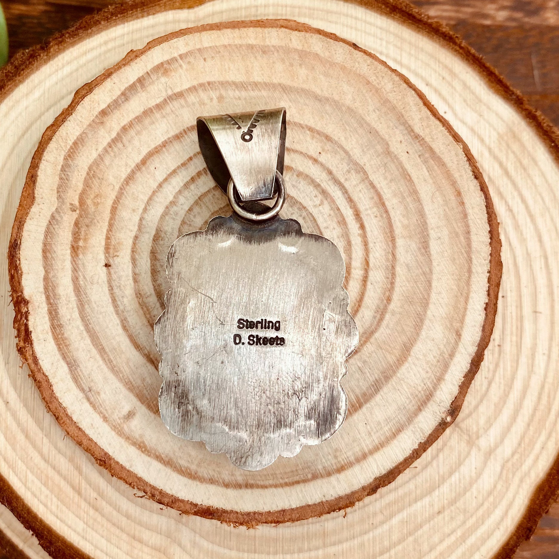 Dave Skeets Turquoise Pendant