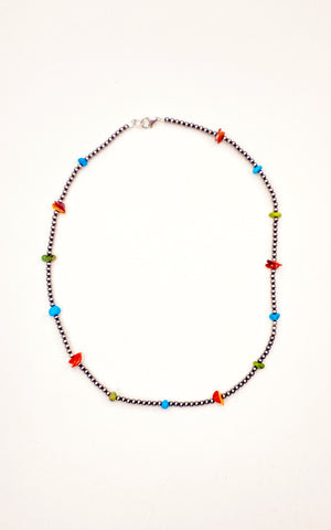 Mason Lee 3mm Multi Stone Necklace