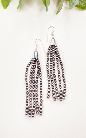 Mason Lee Navajo Pearl 4 Strand Earrings