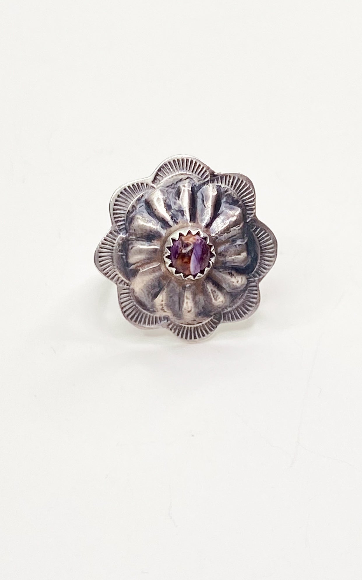 Byron Begay Spiny Oyster Concho Ring