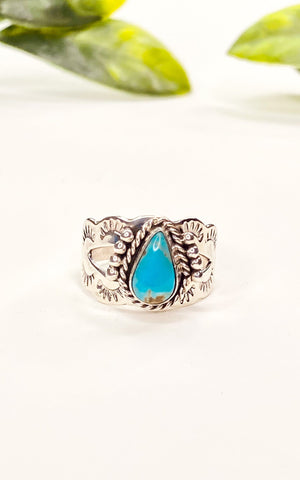 Jan Mariano Kingman Turquoise Ring