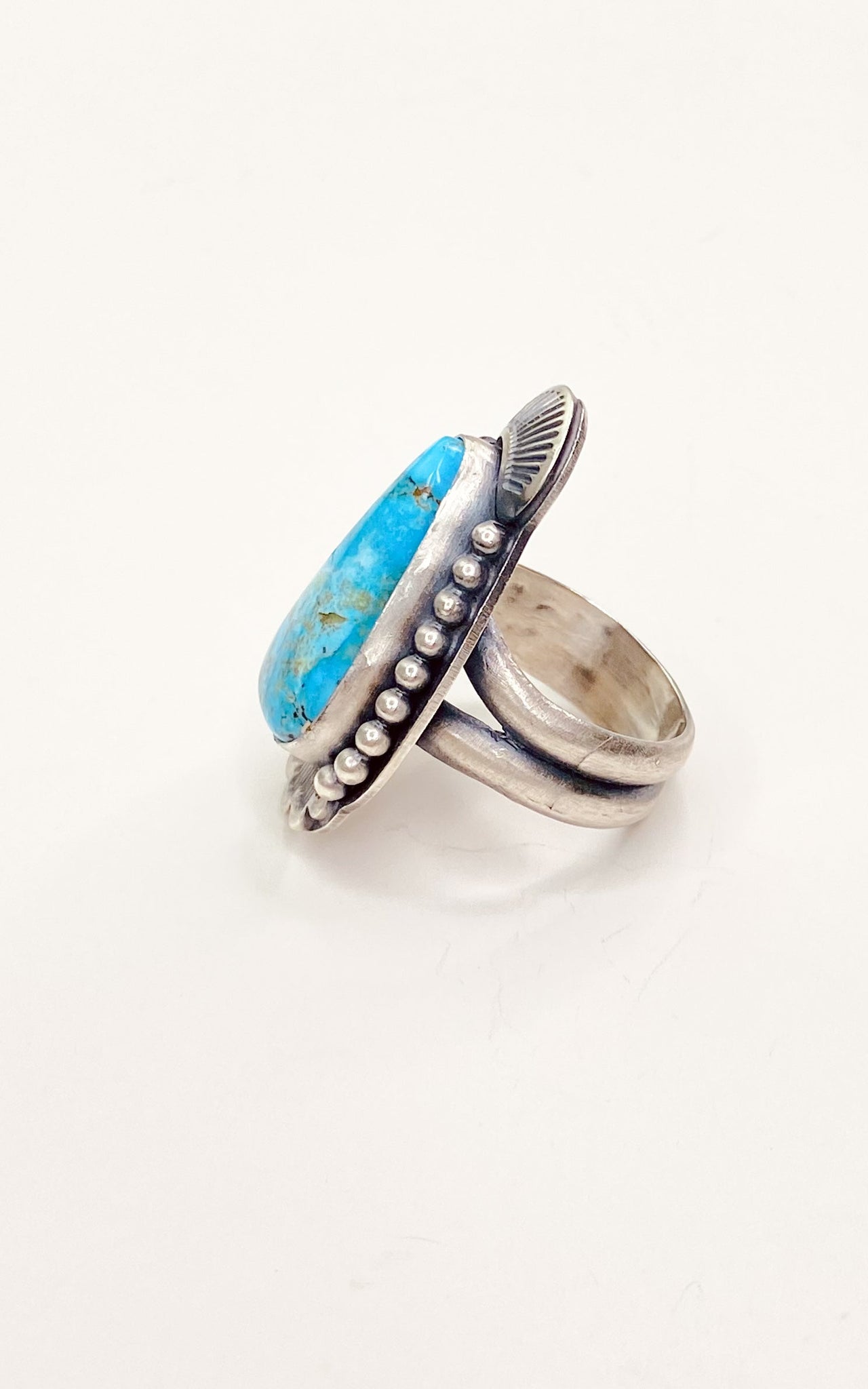 Tonya Yazzie Kingman Turquoise Ring