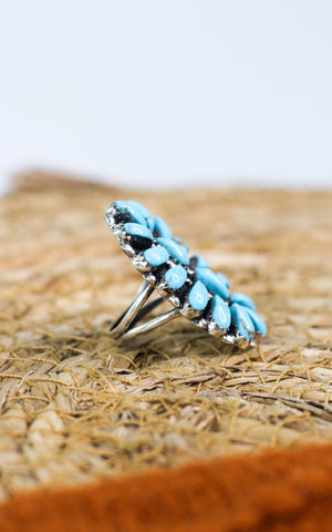 Juliana Willia Turquoise Cluster Ring