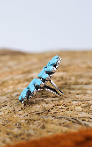 Juliana Willia Turquoise Cluster Ring