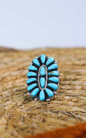 Juliana Willia Turquoise Cluster Ring