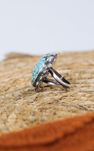 Large Betta Lee Kingman Turquoise Ring