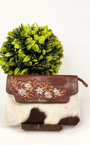 Villard Tooled Cowhide Bag