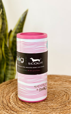 SCOUT + Swig Wavy Love Skinny Can Cooler